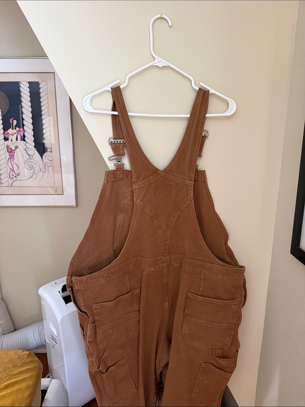 Carhartt Brown Work Overalls with Bib Pocket- Relaxed Fit - Picture 5 of 6
